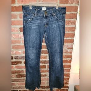 Hudson Signature Size 31 Bootcut Jeans Style # W170DCB Women Dark Wash